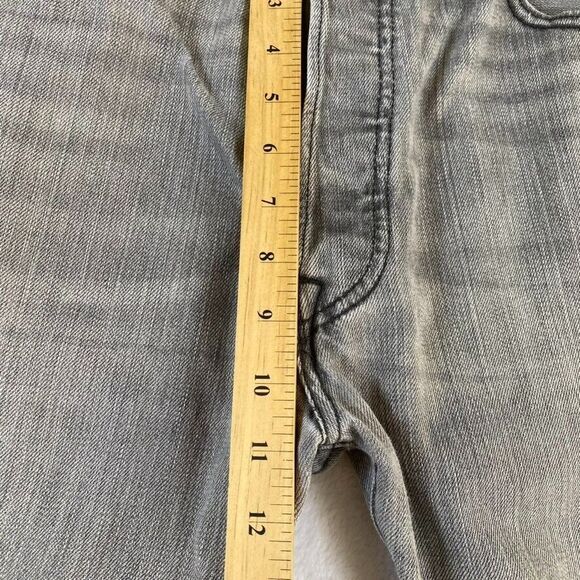 Levi's 501 Jeans Men's 36x 30 Sz Grey Button Fly Grey Straight Leg Classic - Picture 6 of 14